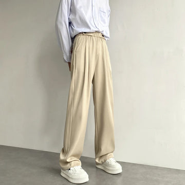 Aidase Khaki Black Suit Pants Men Fashion Social Men Dress Pants Korean Loose Wide Leg Pants Men Straight Casual Trousers M-2XL aidase-shop